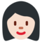 Woman - Light emoji on Twitter